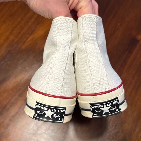 Converse Chuck 70 High Top White Lace Up Shoes Women’s 8 Men’s 6 Unisex - Picture 7 of 9